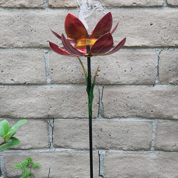 Solar Optical Hummingbird Double Spinner Garden Stake, Yard Art - Picture 7 of 7